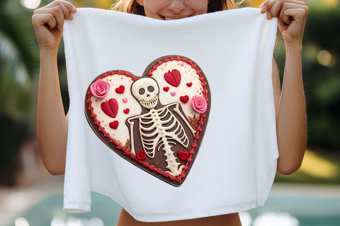valentines day png skeleton heart SVG Angelina750 