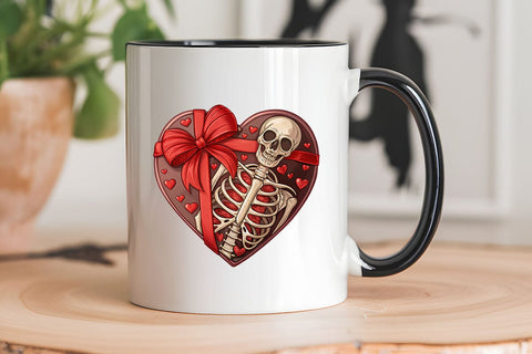 valentines day png skeleton heart SVG Angelina750 