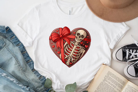 valentines day png skeleton heart SVG Angelina750 