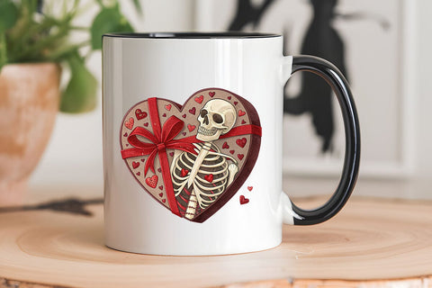 valentines day png skeleton heart SVG Angelina750 
