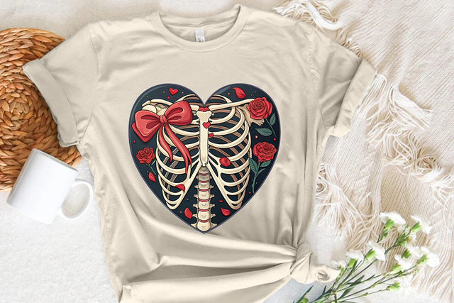 valentines day png skeleton heart SVG Angelina750 