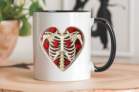 valentines day png skeleton heart SVG Angelina750 