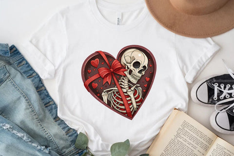 valentines day png skeleton heart SVG Angelina750 