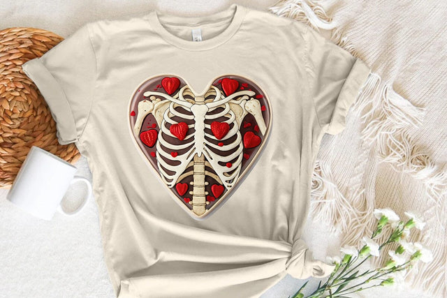 valentines day png skeleton heart SVG Angelina750 