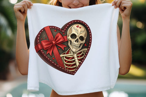 valentines day png skeleton heart SVG Angelina750 