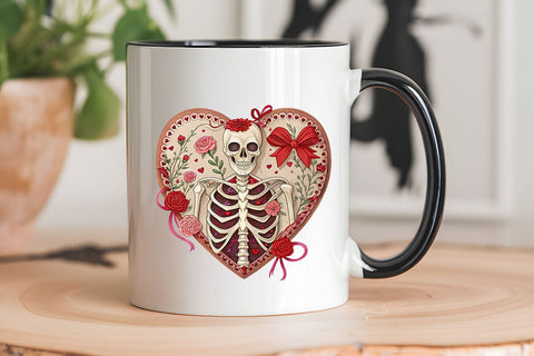 valentines day png skeleton heart SVG Angelina750 