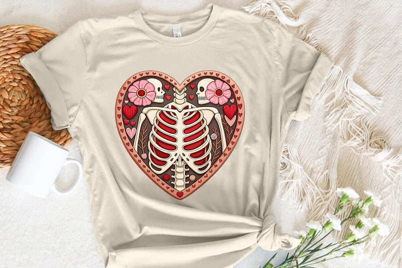 valentines day png skeleton heart SVG Angelina750 