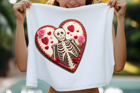 valentines day png skeleton heart SVG Angelina750 