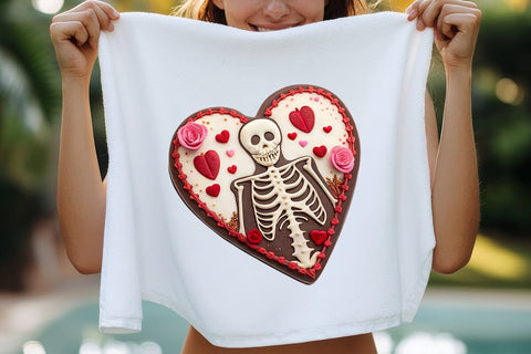 valentines day png skeleton heart SVG Angelina750 