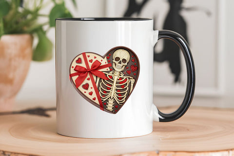 valentines day png skeleton heart SVG Angelina750 