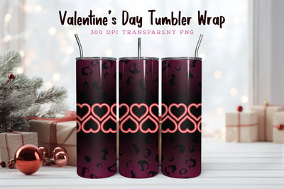 Valentines Day PNG Skinny Tumbler Wrap Sublimation CraftLabSVG 