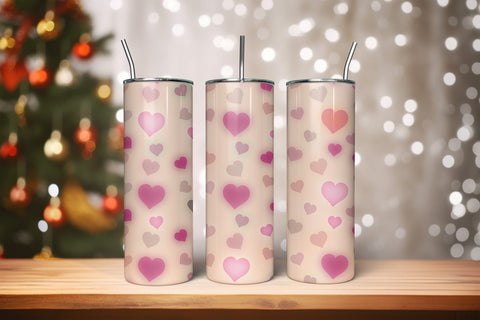 Valentines Day PNG Skinny Tumbler Wrap Sublimation CraftLabSVG 