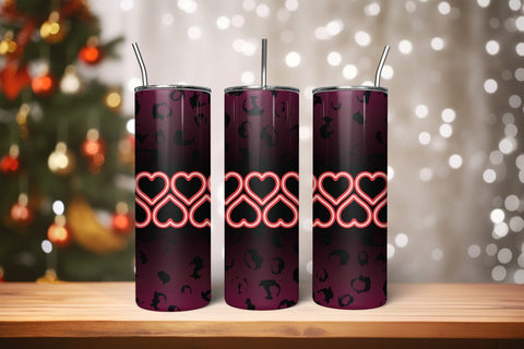Valentines Day PNG Skinny Tumbler Wrap Sublimation CraftLabSVG 