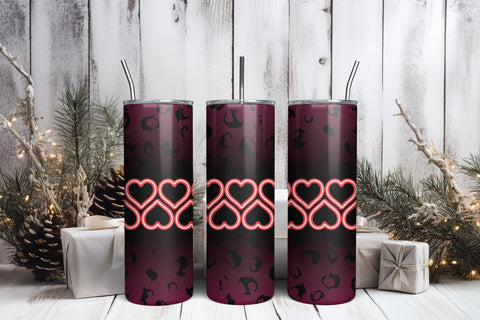 Valentines Day PNG Skinny Tumbler Wrap Sublimation CraftLabSVG 