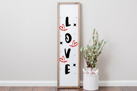 Valentine's Day Porch Sign SVG Bundle SVG Regulrcrative 