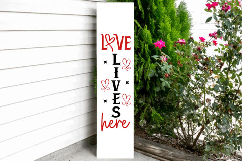 Valentine's Day Porch Sign SVG Bundle SVG Regulrcrative 