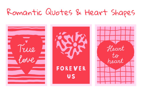 Valentines Day Posters Cards Wall Art Digital Pattern Rin Green 