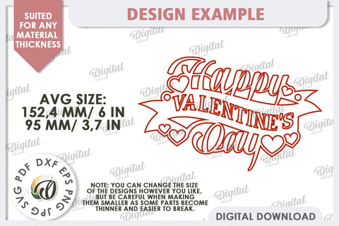 Valentine's Day Quote Laser Cut. Wall Decoration SVG SVG Evgenyia Guschina 
