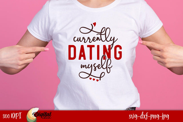 Valentine's Day Quote SVG. Anti Valentine. TShirt Quote SVG SVG Evgenyia Guschina 