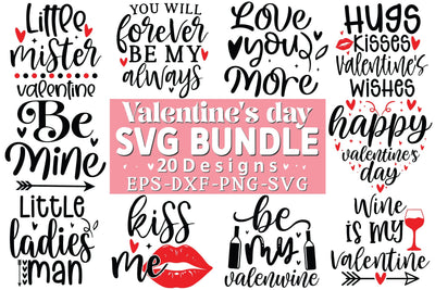 Valentine's day quotes Svg Bundle SVG Crafty Ideas 