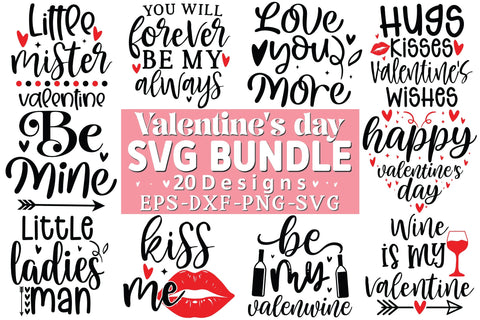 Valentine's day quotes Svg Bundle SVG Crafty Ideas 
