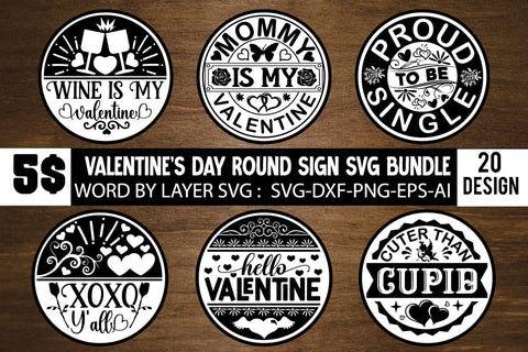 Valentine's Day round Sign SVG Bundle ,Round Sign SVG ,Happy Valentine's Day, Valentine's Day Round Sign SVG Cut File, Valentine's Day Sublimation, Valentine's Day Silhoutee,Valentine's Day SVG Bundle Sublimation Insomnia Std 