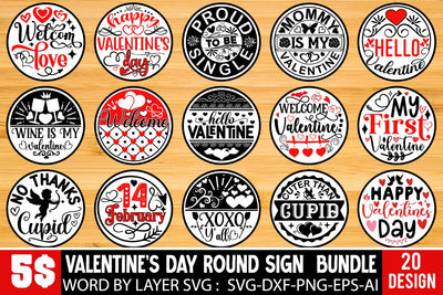 Valentine's Day round Sign SVG Bundle ,Round Sign SVG ,Happy Valentine's Day, Valentine's Day Round Sign SVG Cut File, Valentine's Day Sublimation, Valentine's Day Silhoutee,Valentine's Day SVG Bundle Sublimation Insomnia Std 