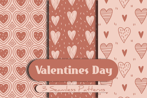 Valentines Day Seamless Patterns SVG Rin Green 