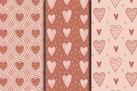 Valentines Day Seamless Patterns SVG Rin Green 