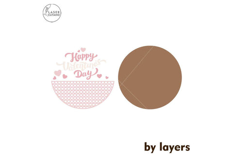 Valentine's Day SET Wall Decorative Ornaments, Laser Cut Template, Wood Cut and Paper Cut SVG LaserCutano 