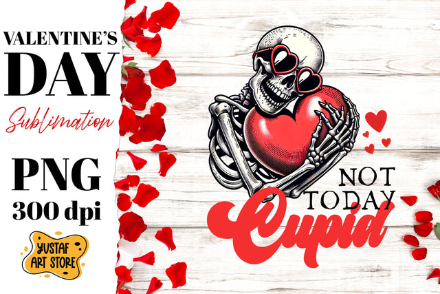 Valentines day skeleton sublimation design Sublimation Yustaf Art Store 