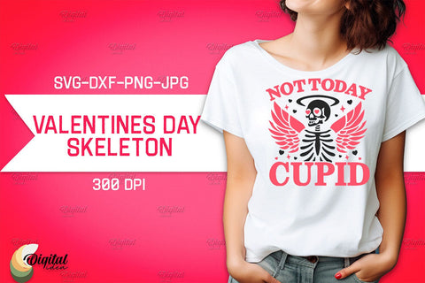 Valentine's Day Skeleton SVG Bundle. Valentine T-Shirt Skeleton SVG SVG Evgenyia Guschina 