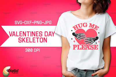 Valentine's Day Skeleton SVG. Valentine T-Shirt Skeleton SVG SVG Evgenyia Guschina 