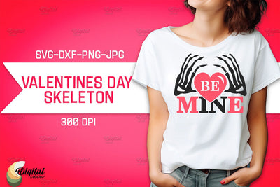 Valentine's Day Skeleton SVG. Valentine T-Shirt Skeleton SVG SVG Evgenyia Guschina 