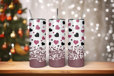 Valentines Day Skinny Tumbler Wrap PNG Sublimation CraftLabSVG 