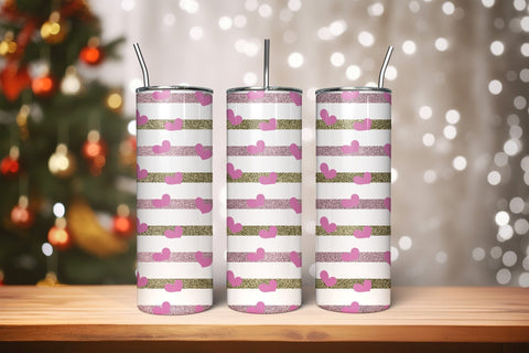 Valentines Day Skinny Tumbler Wrap PNG Sublimation CraftLabSVG 