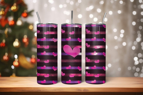 Valentines Day Skinny Tumbler Wrap PNG Sublimation CraftLabSVG 