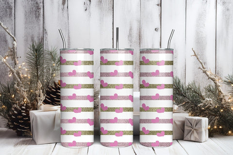 Valentines Day Skinny Tumbler Wrap PNG Sublimation CraftLabSVG 