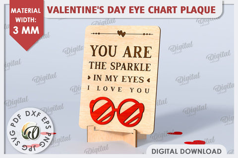 Valentines Day Stand Decor Laser Cut. Valentine Sign SVG SVG Evgenyia Guschina 