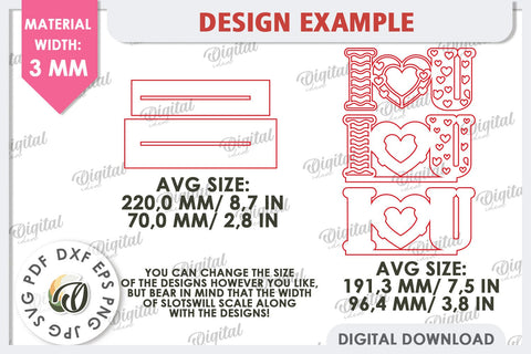 Valentines Day Stand Decor Laser Cut. Valentine Sign SVG SVG Evgenyia Guschina 