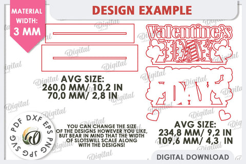 Valentines Day Stand Decor Laser Cut. Valentine Sign SVG SVG Evgenyia Guschina 