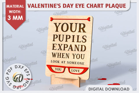 Valentines Day Stand Decor Laser Cut. Valentine Sign SVG SVG Evgenyia Guschina 