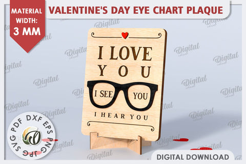 Valentines Day Stand Decor Laser Cut. Valentine Sign SVG SVG Evgenyia Guschina 