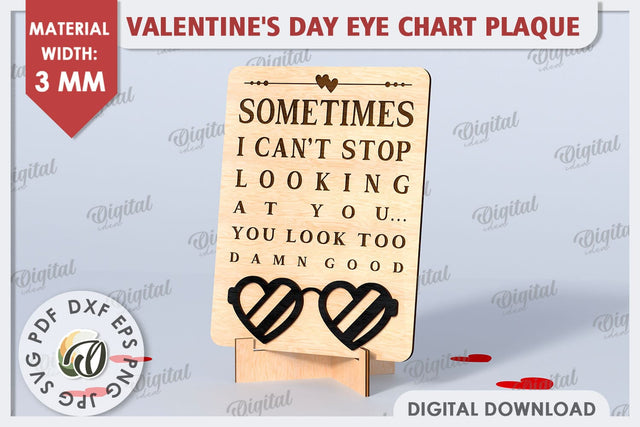 Valentines Day Stand Decor Laser Cut. Valentine Sign SVG SVG Evgenyia Guschina 