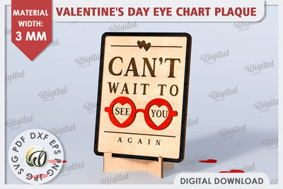 Valentines Day Stand Decor Laser Cut. Valentine Sign SVG SVG Evgenyia Guschina 