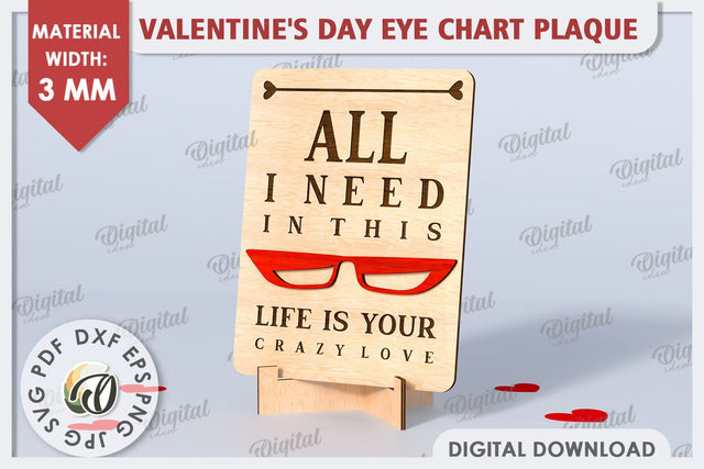 Valentines Day Stand Decor Laser Cut. Valentine Sign SVG SVG Evgenyia Guschina 