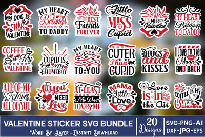 Valentine's Day Sticker SVG Design SVG Studio Innate 