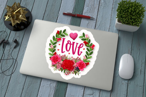 Valentine's Day Stickers Bundle Sublimation Regulrcrative 