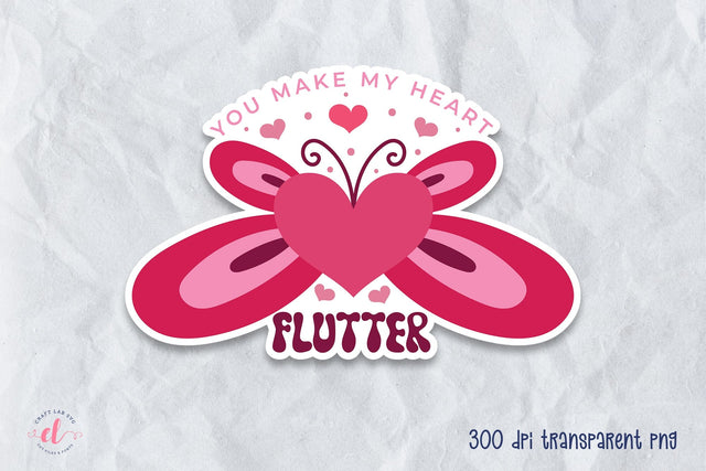 Valentine's Day Stickers Printable Sublimation CraftLabSVG 