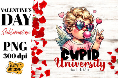Valentine's Day sublimation. Cupid university Sublimation Yustaf Art Store 